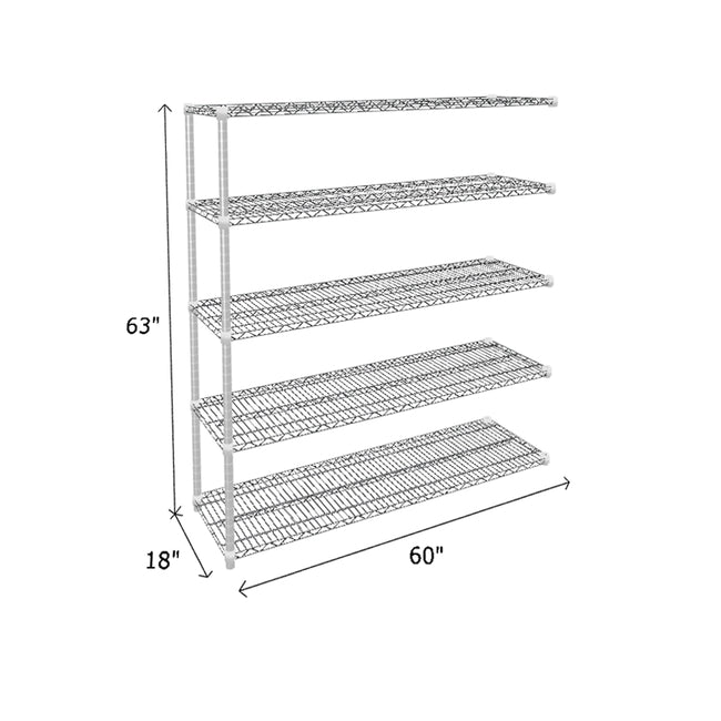 NSF Certified Chrome Wire Shelving Add-On Unit