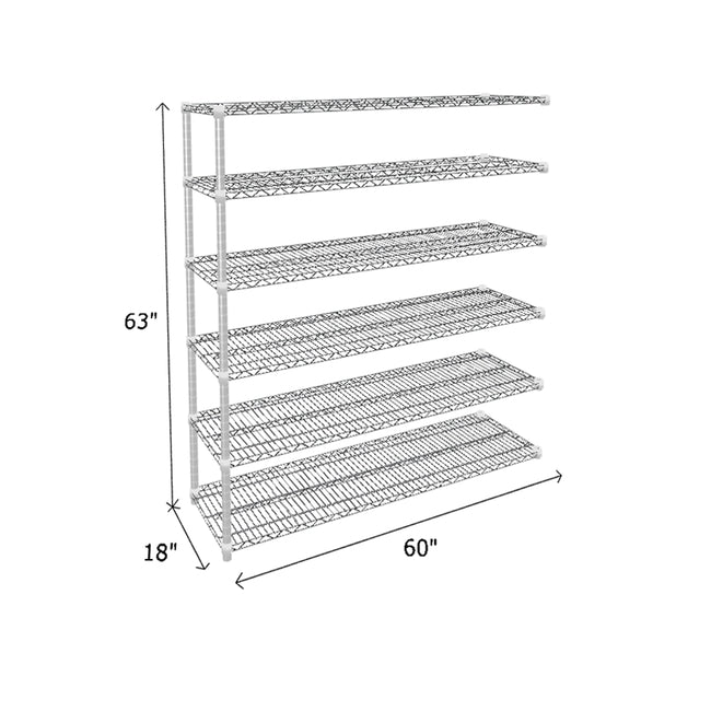 NSF Certified Chrome Wire Shelving Add-On Unit