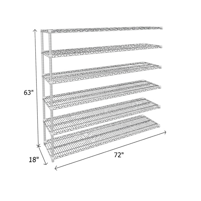 NSF Certified Chrome Wire Shelving Add-On Unit