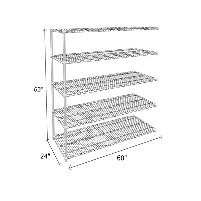 NSF Certified Chrome Wire Shelving Add-On Unit