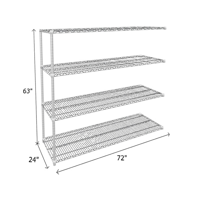 NSF Certified Chrome Wire Shelving Add-On Unit