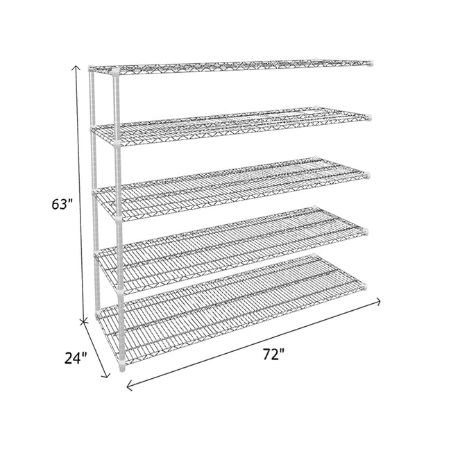 NSF Certified Chrome Wire Shelving Add-On Unit