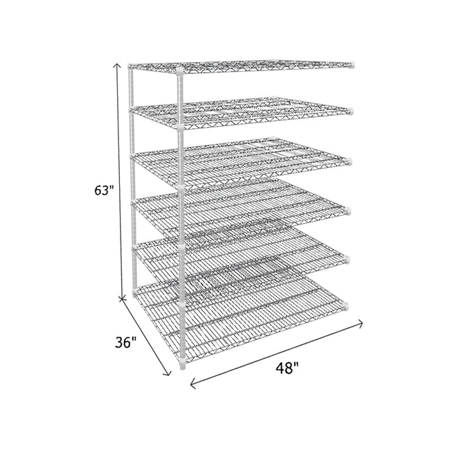 NSF Certified Chrome Wire Shelving Add-On Unit