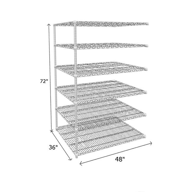 NSF Certified Chrome Wire Shelving Add-On Unit