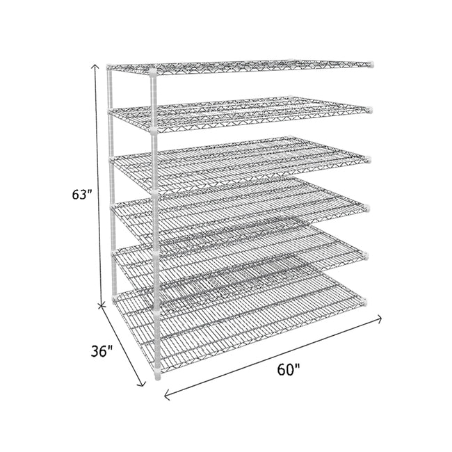 NSF Certified Chrome Wire Shelving Add-On Unit