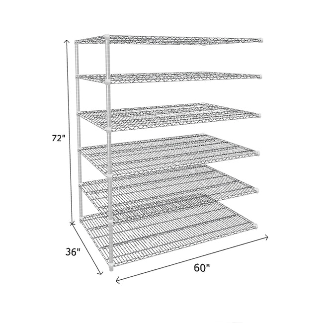 NSF Certified Chrome Wire Shelving Add-On Unit