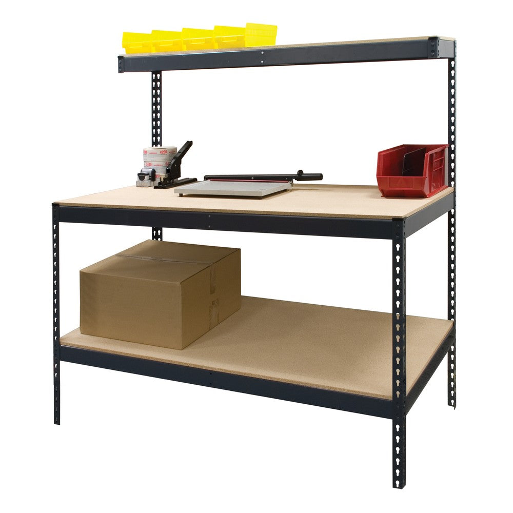 Boltless Workbench W/ Top & Bottom Shelf