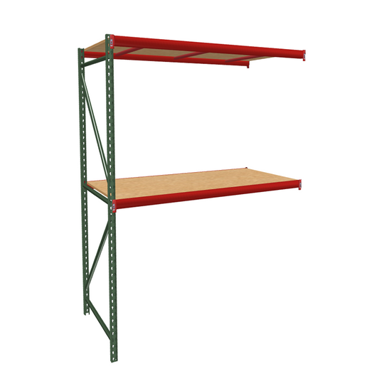 Industrial Shelving Add-on Unit with Particle Board Decking