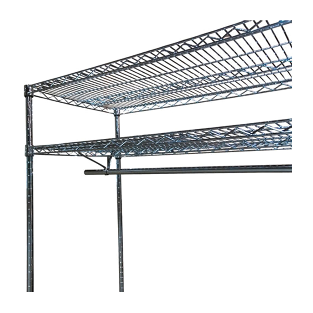 Barra para colgar ropa cromada