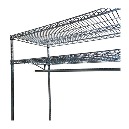 Barra para colgar ropa cromada