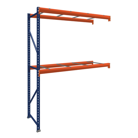 Pallet Rack Add-On Unit with Pallet Supports