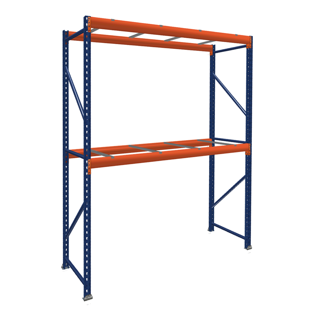 Pallet Rack Starter Unit with Pallet Supports