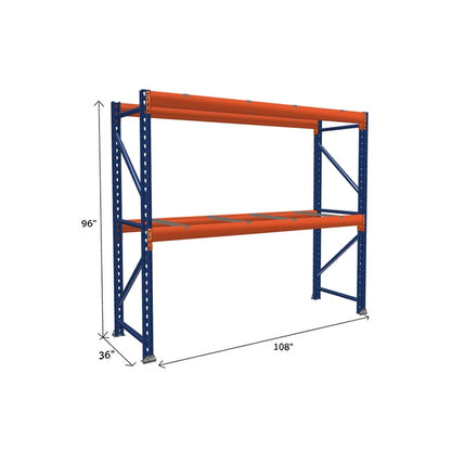 Pallet Rack Starter Unit with Pallet Supports
