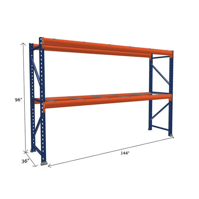 Pallet Rack Starter Unit with Pallet Supports