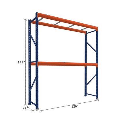 Pallet Rack Starter Unit with Pallet Supports