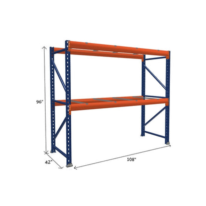 Pallet Rack Starter Unit with Pallet Supports