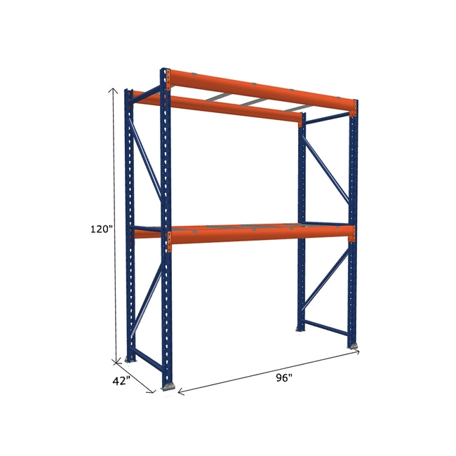 Pallet Rack Starter Unit with Pallet Supports