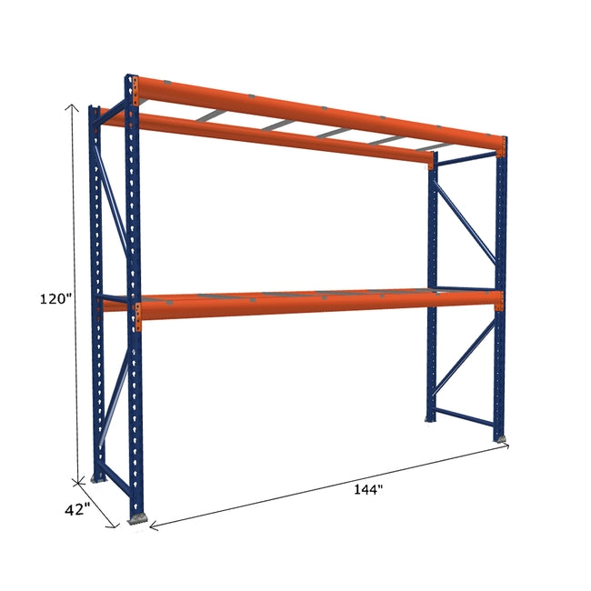 Pallet Rack Starter Unit with Pallet Supports