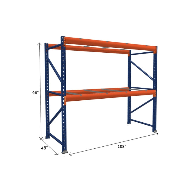 Pallet Rack Starter Unit with Pallet Supports