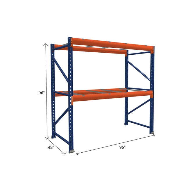 Pallet Rack Starter Unit with Pallet Supports