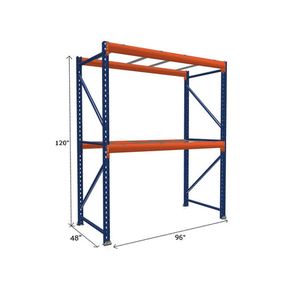 Pallet Rack Starter Unit with Pallet Supports
