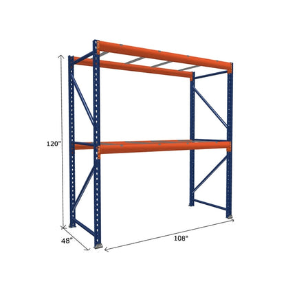 Pallet Rack Starter Unit with Pallet Supports