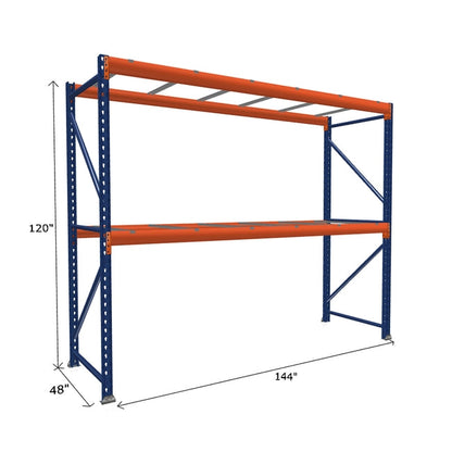 Pallet Rack Starter Unit with Pallet Supports