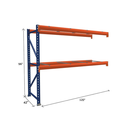 Pallet Rack Add-On Unit with Pallet Supports