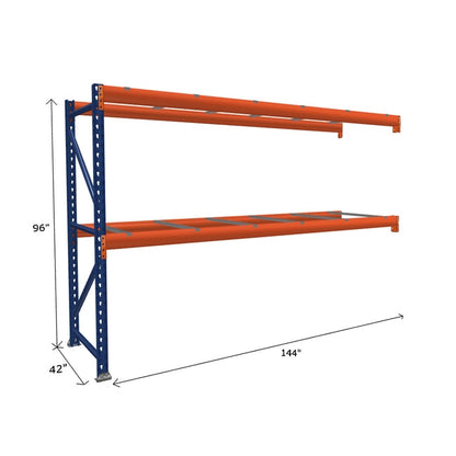 Pallet Rack Add-On Unit with Pallet Supports