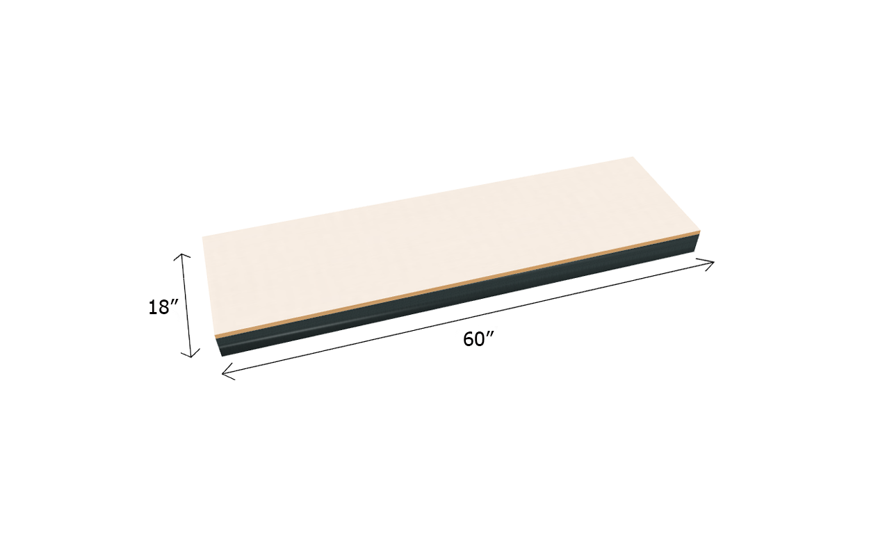 Bulk Shelving Extra Shelf 1000 lb. Capacity - Laminated Board Decking