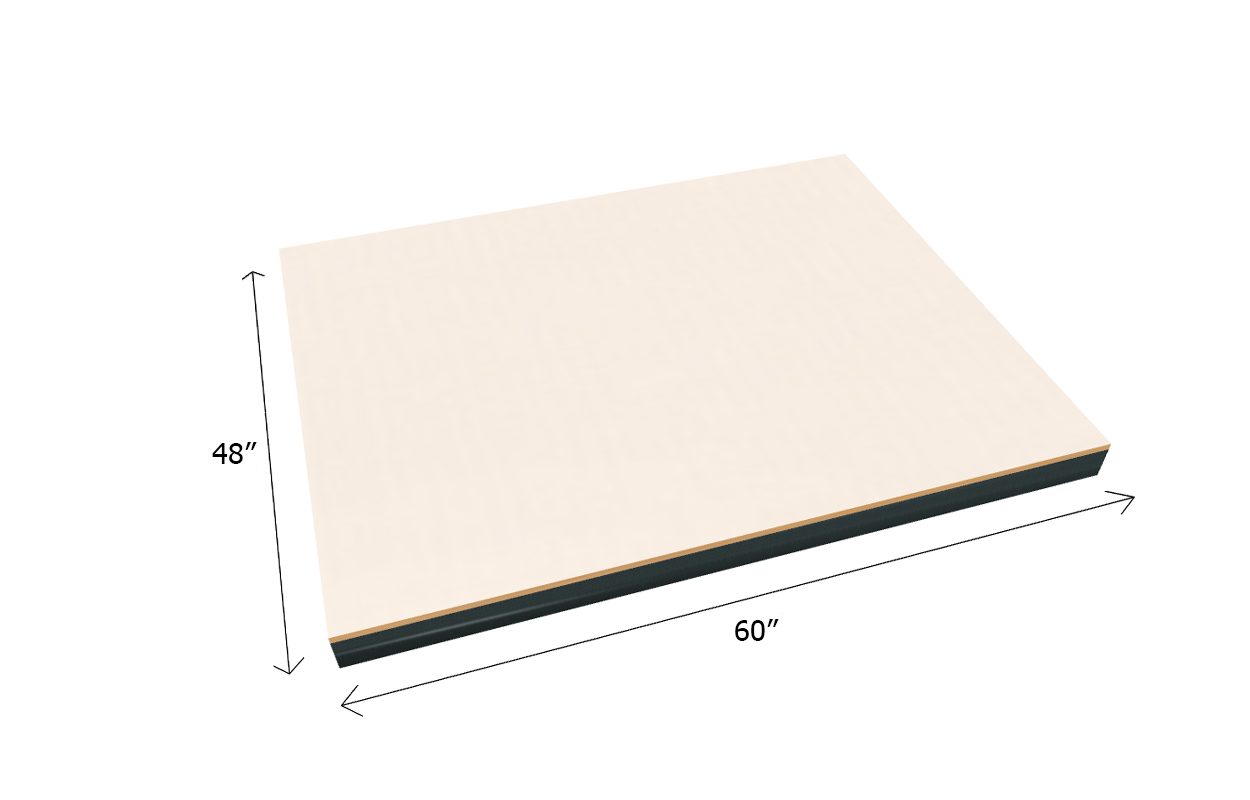 Bulk Shelving Extra Shelf 1000 lb. Capacity - Laminated Board Decking