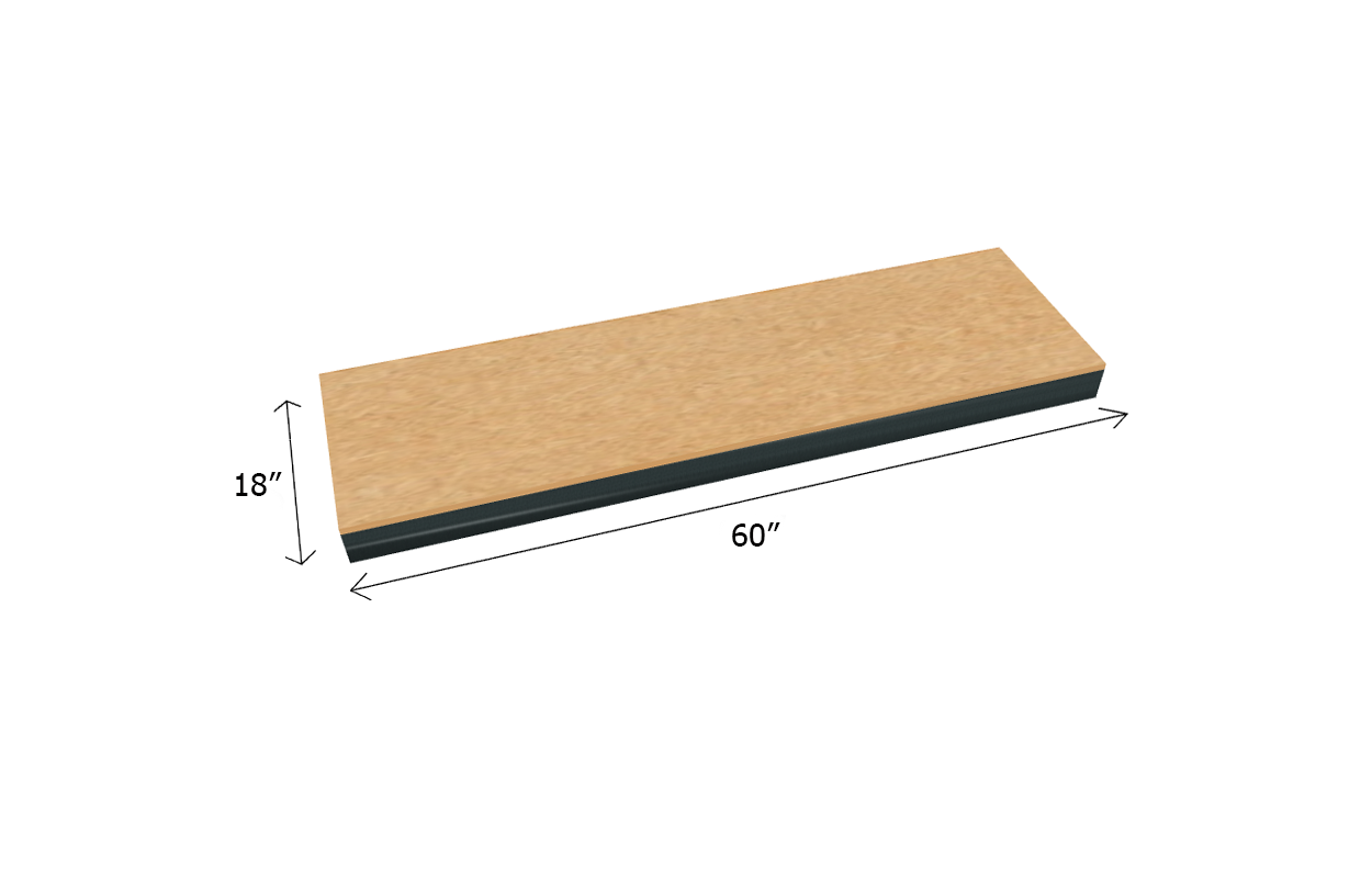 Bulk Shelving Extra Shelf 1000 lb. Capacity - 1/2" Particle Board Decking