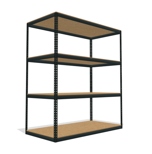 Boltless Shelving With 4 Particle Board Shelves