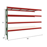 FastRak Add-on Unit with White Laminated Board Decking