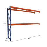 Pallet Rack Add-On Unit with Pallet Supports