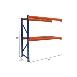 Pallet Rack Add-On Unit with Pallet Supports