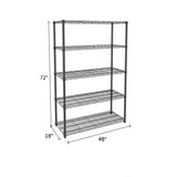 NSF Certified Black Wire Shelving Starter Unit