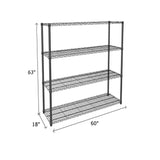NSF Certified Black Wire Shelving Starter Unit