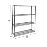 NSF Certified Black Wire Shelving Starter Unit
