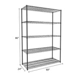 NSF Certified Black Wire Shelving Starter Unit