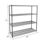 NSF Certified Black Wire Shelving Starter Unit