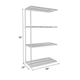 NSF Certified Chrome Wire Shelving Add-On Unit