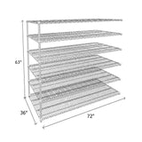 NSF Certified Chrome Wire Shelving Add-On Unit