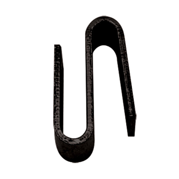 black s shaped hook for black wire shelving