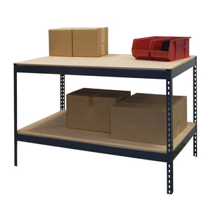 Boltless Workbench with Bottom Shelf