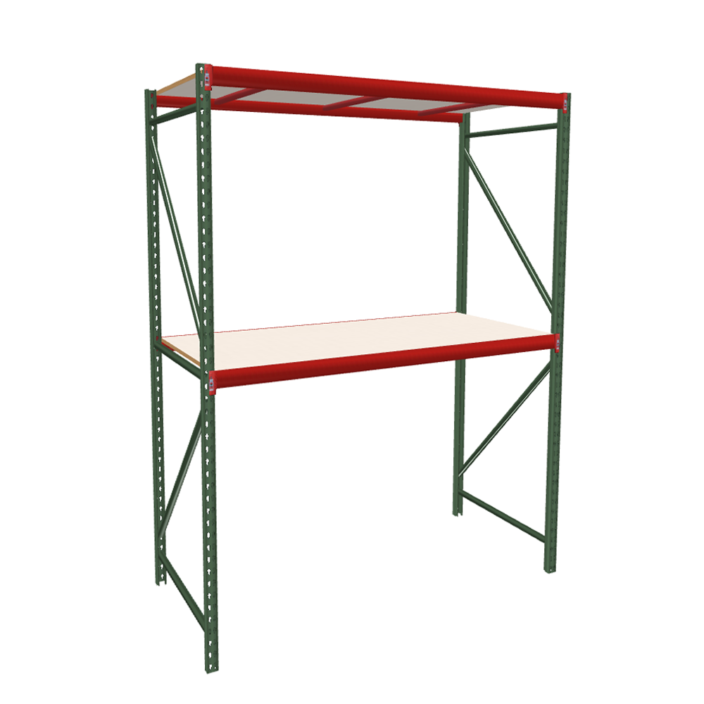 FastRak™ Starter Unit with White Laminated Board Decking | Buyrack.com ...