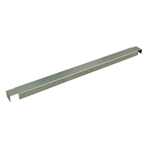 gray metal beam with channels for pallet rack