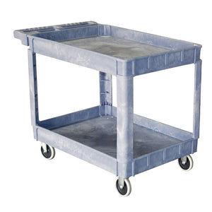 gray plastic service cart 